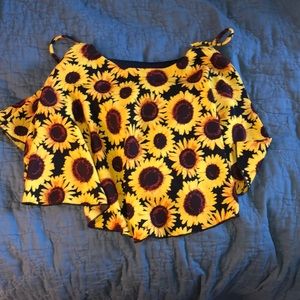 Sunflower crop top